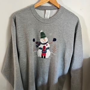 Handmade Grandma Snowman Sweatshirt